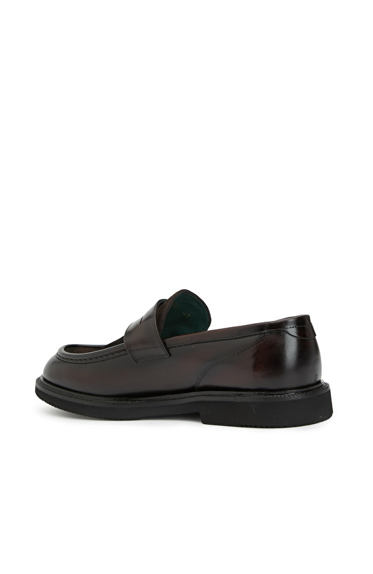 Kahverengi Süet Garnili Erkek Deri Loafer