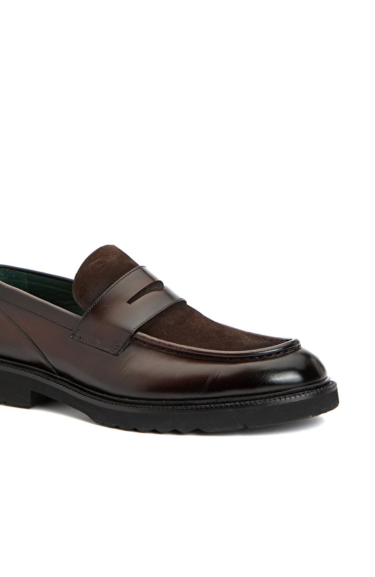 George Hogg for NetWork Kahverengi Süet Garnili Erkek Loafer