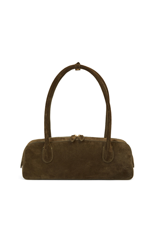 Haki Kadın Süet Çanta