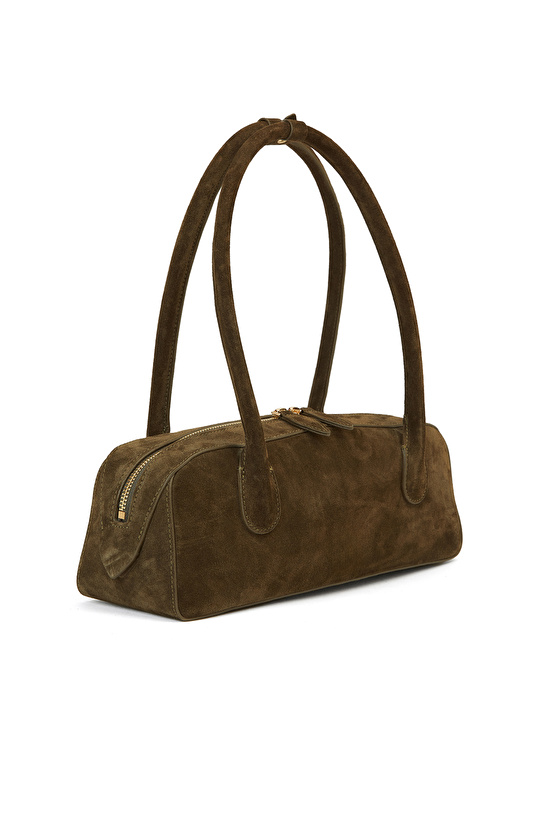 Haki Kadın Süet Çanta