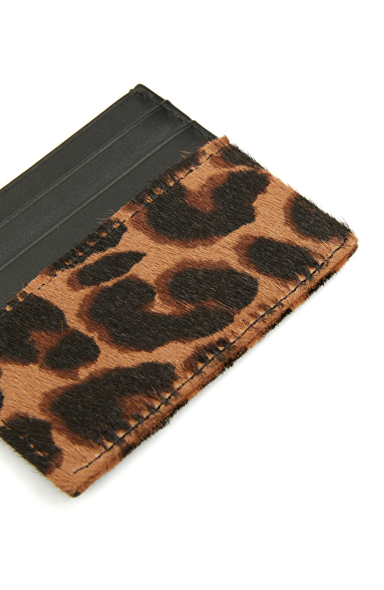 Siyah Kadın Deri Kartlık