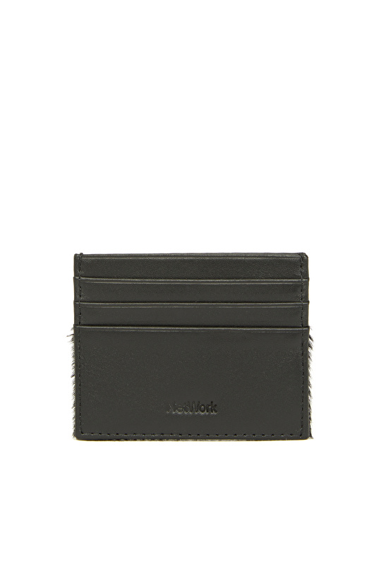 Siyah Kadın Deri Kartlık