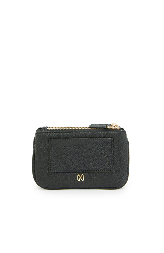 Siyah Tay Tüylü Kadın Cüzdan