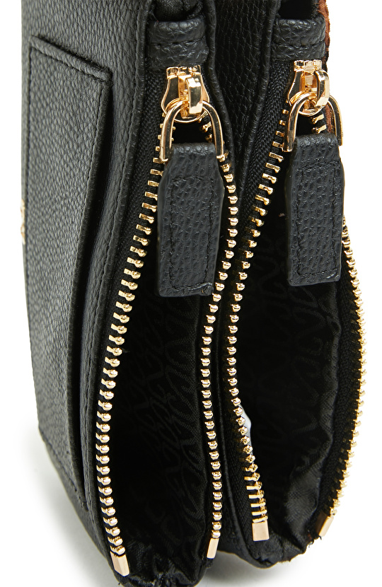 Leopar Desenli Tay Tüylü Kadın Cüzdan