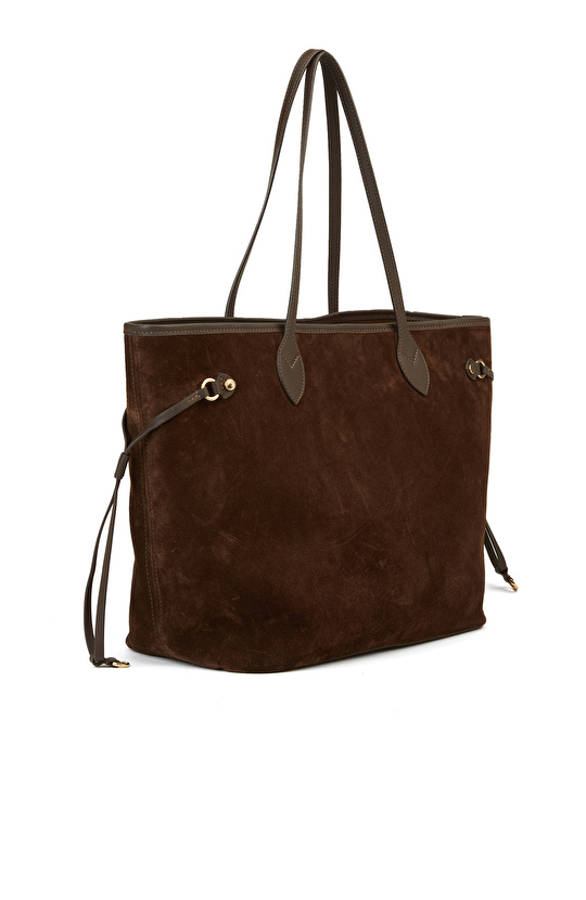 Kahverengi Kadın Süet Çanta