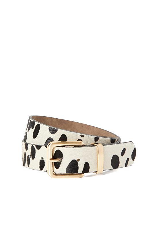 Siyah Kadın Deri Kemer