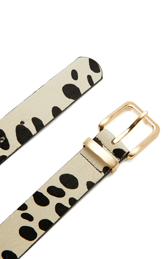 Siyah Kadın Deri Kemer