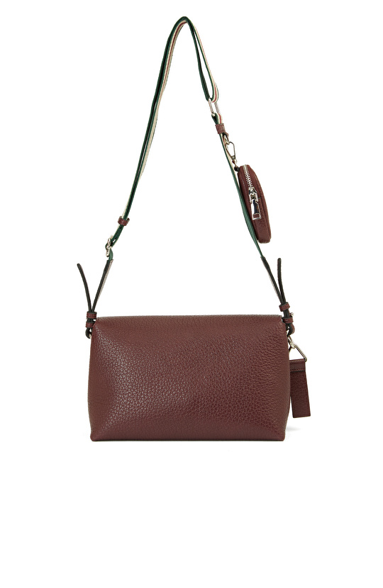 Bordo Bozuk Paralık Detaylı Kadın Çanta