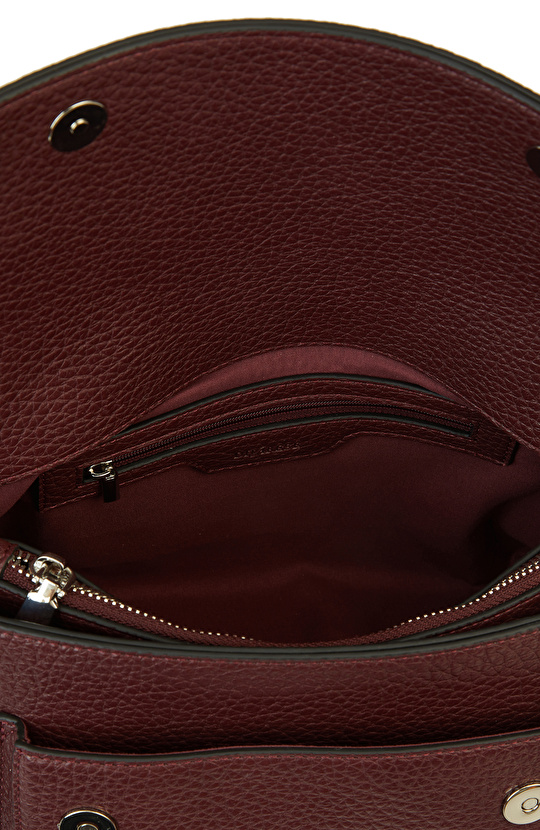 Bordo Bozuk Paralık Detaylı Kadın Çanta