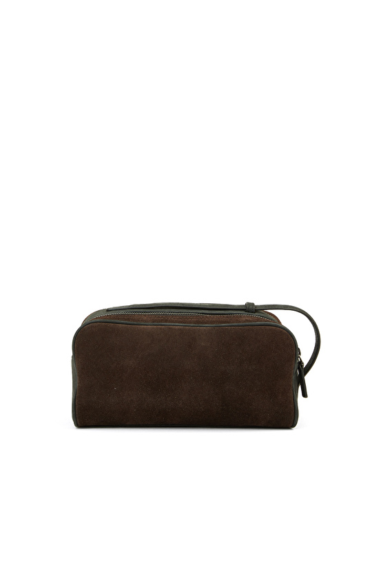 Kahverengi Erkek Süet Kozmetik Çantası