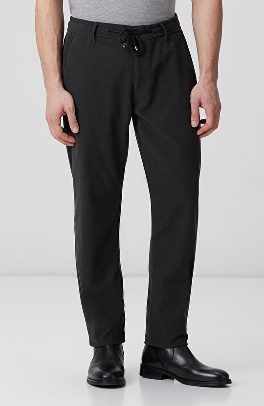 Antrasit Kadife Fitilli Jogger Pantolon