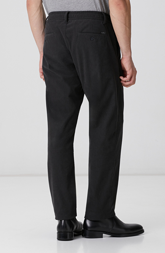 Antrasit Kadife Fitilli Jogger Pantolon