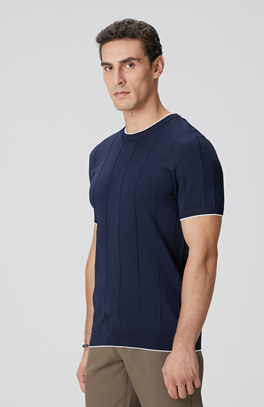 Lacivert Triko Kazak