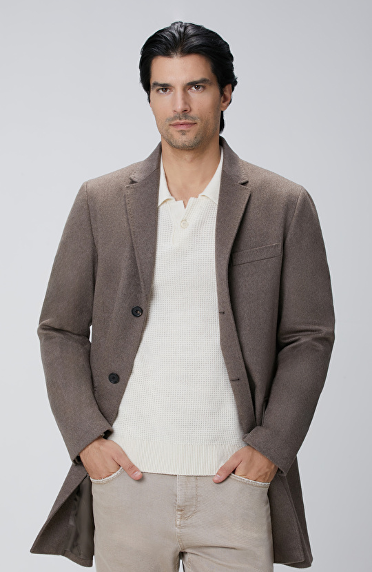 Limited Bej Kaşmir Palto