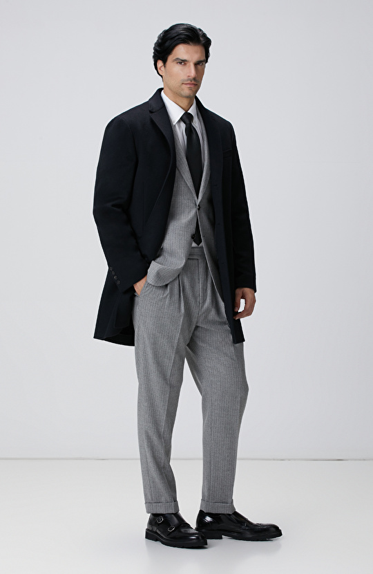 Limited Siyah Kaşmir Palto Limited Siyah Kaşmir Palto