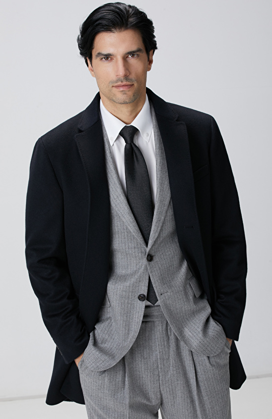 Limited Siyah Kaşmir Palto