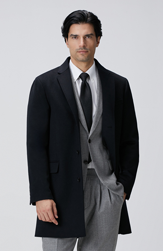 Limited Siyah Kaşmir Palto