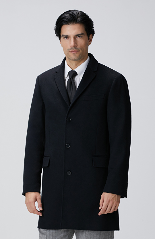 Limited Siyah Kaşmir Palto