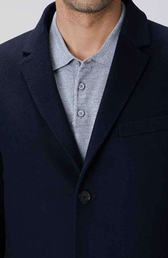 Limited Lacivert Kaşmir Palto