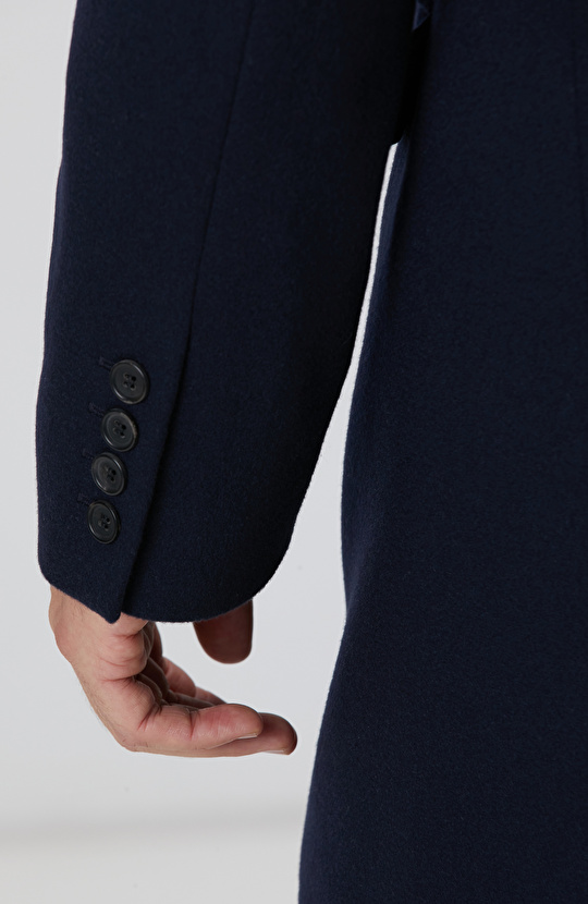 Limited Lacivert Kaşmir Palto