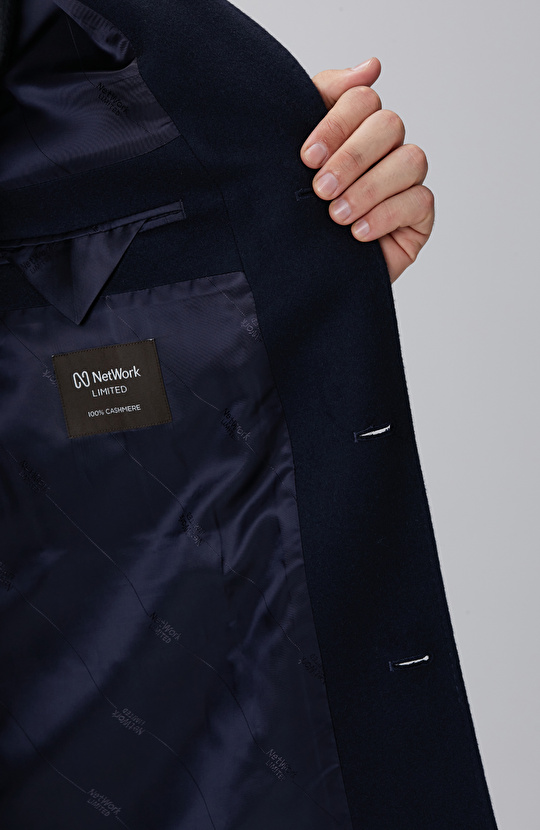 Limited Lacivert Kaşmir Palto