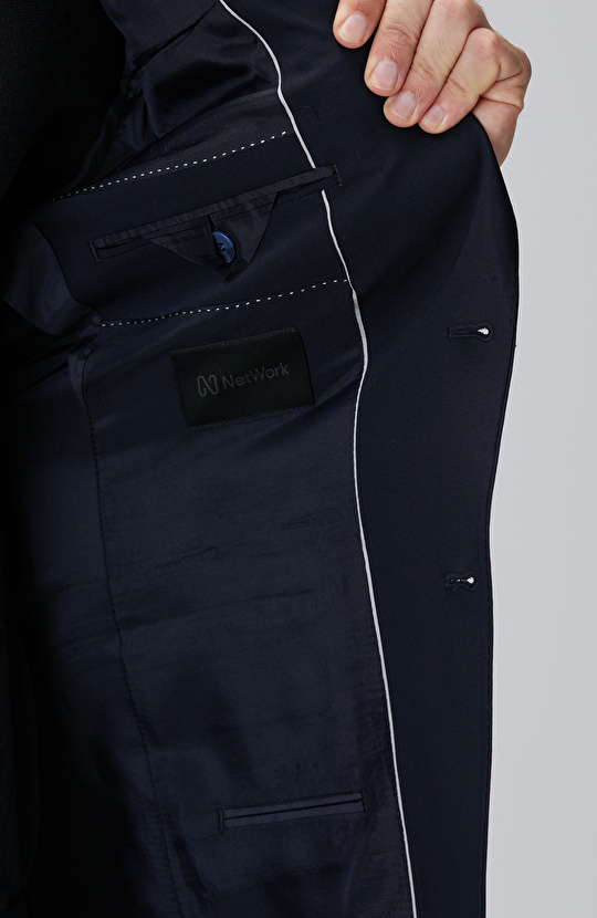 Lacivert Yün Miz Takım Elbise