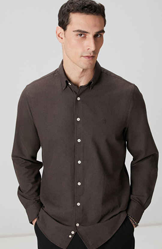 Kahverengi Flanel Gömlek