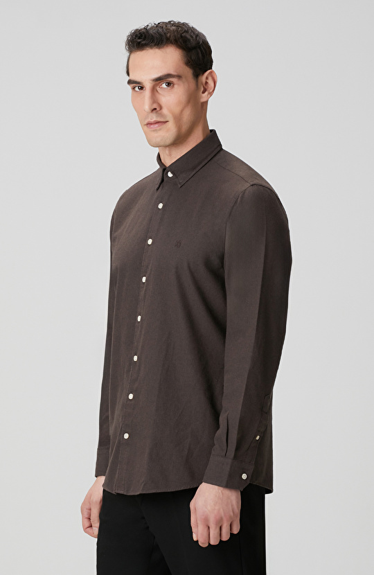 Kahverengi Flanel Gömlek