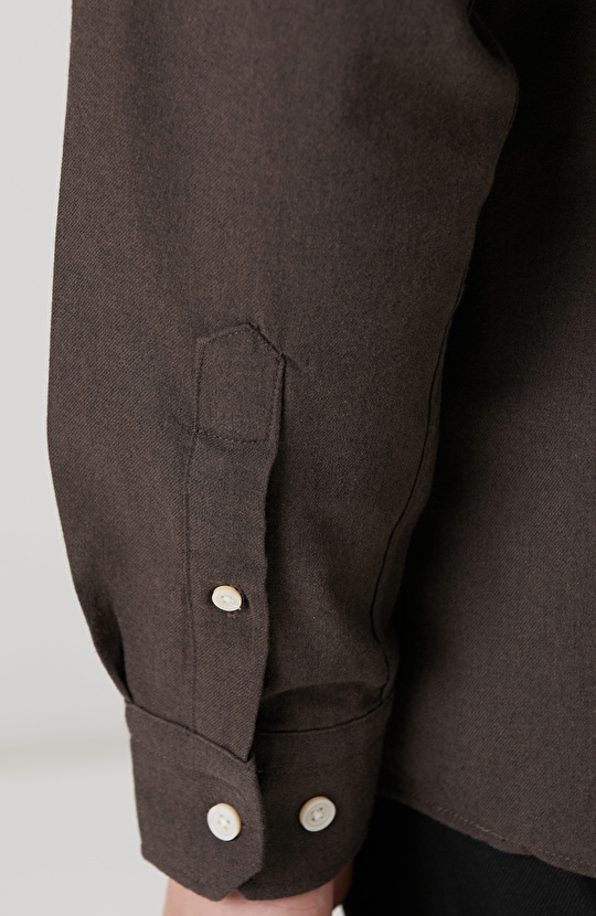 Kahverengi Flanel Gömlek