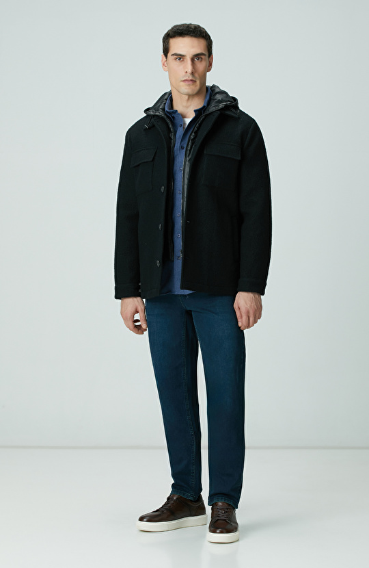 İndigo Flanel Cotton Gömlek