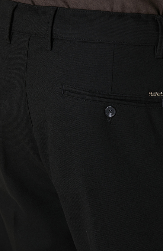 Siyah Dokuma Pantolon