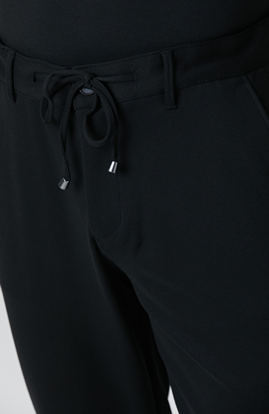 Siyah Jogger Örme Pantolon