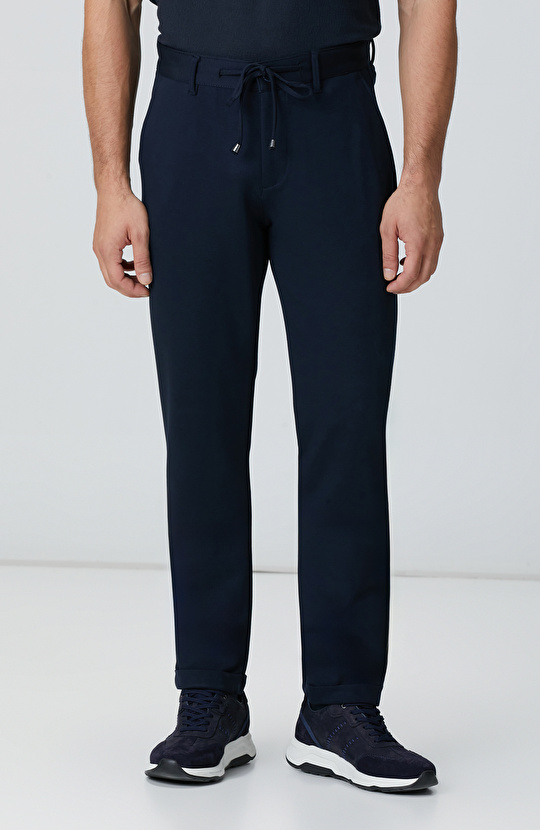 Lacivert Jogger Örme Pantolon