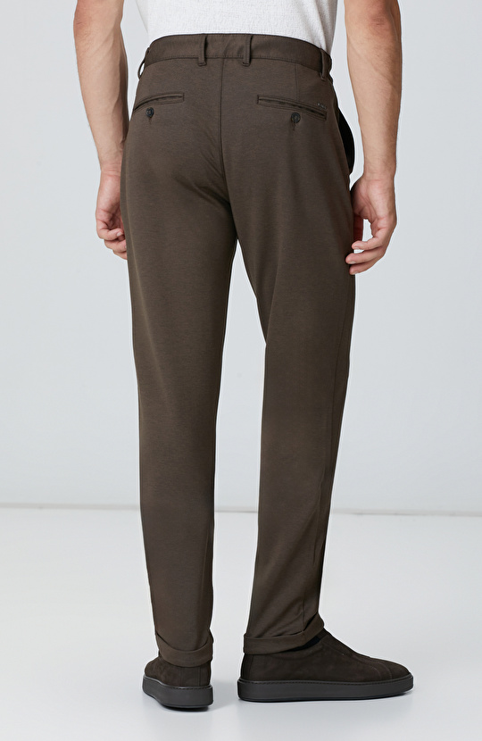 Acı Kahve Jogger Örme Pantolon