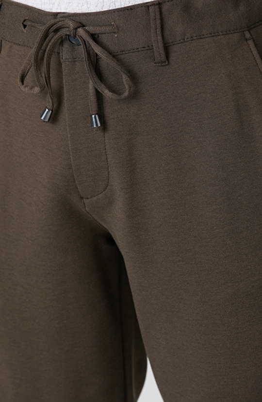 Acı Kahve Jogger Örme Pantolon