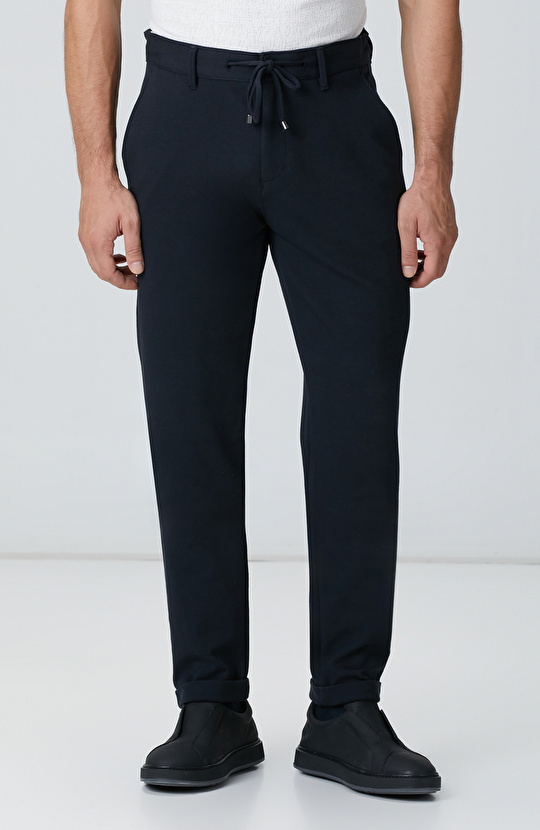 Lacivert Örme Pantolon