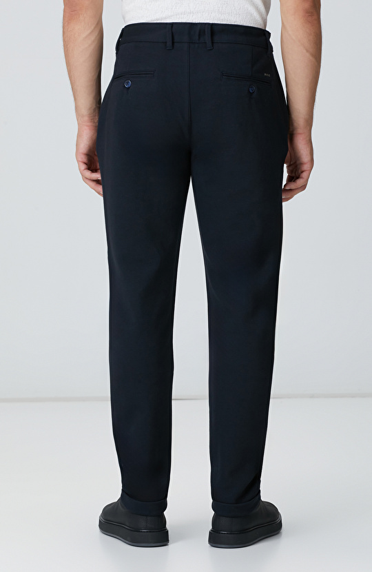 Lacivert Örme Pantolon