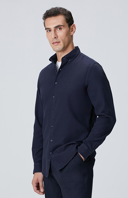 Lacivert Comfort Fit Gömlek