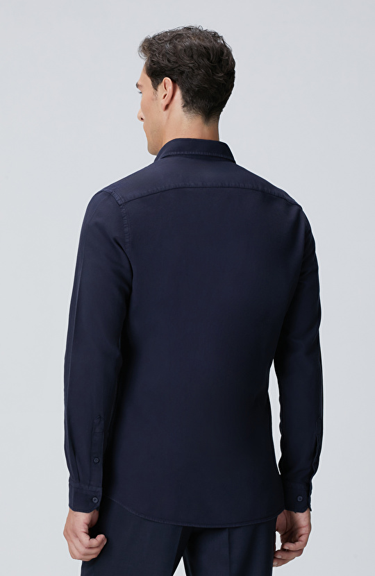 Lacivert Comfort Fit Gömlek