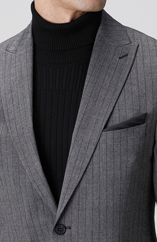 Antarsit Çizgili Yün Mix Takım Elbise