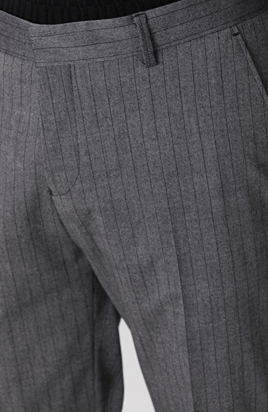 Antarsit Çizgili Yün Mix Takım Elbise