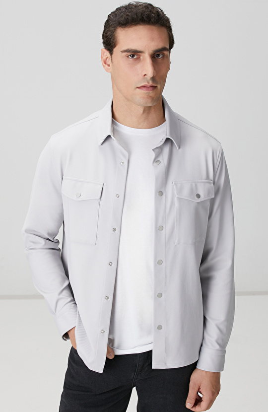 Gri Dış Gömlek