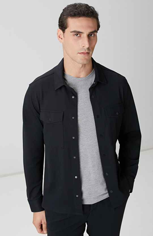 Siyah Dış Gömlek