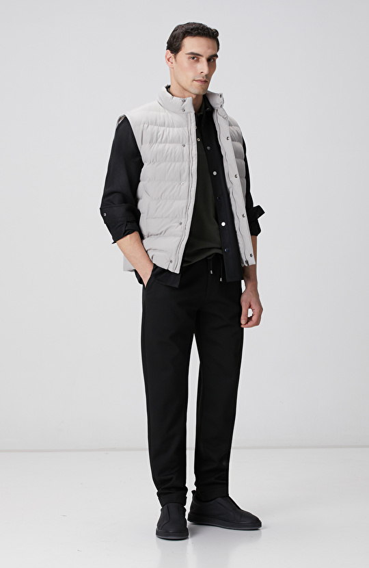 Antrasit Cep Detaylı Yün Dış Gömlek