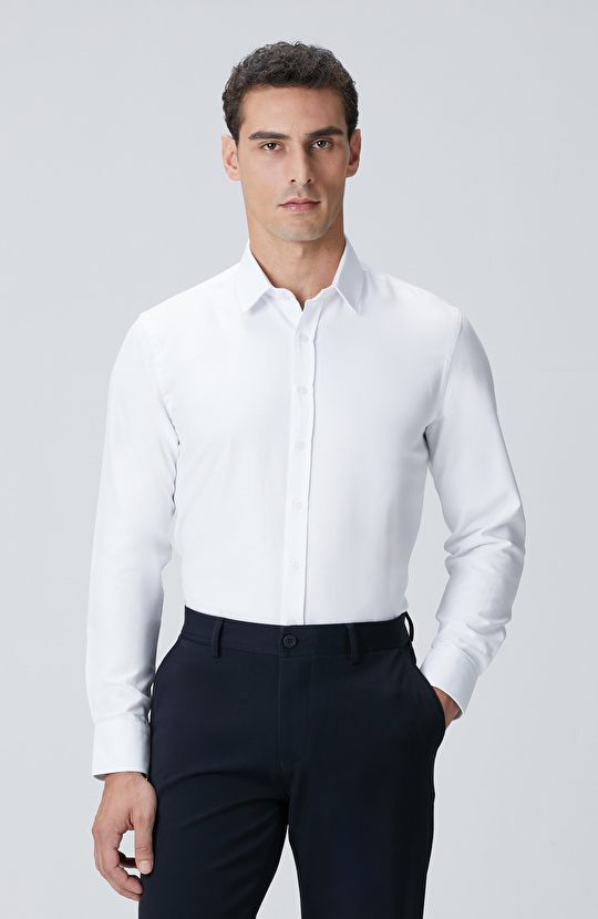 Beyaz Slim Fit Gömlek