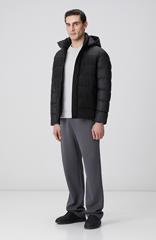 Gri Melanj Kanguru Cepli Sweatshirt