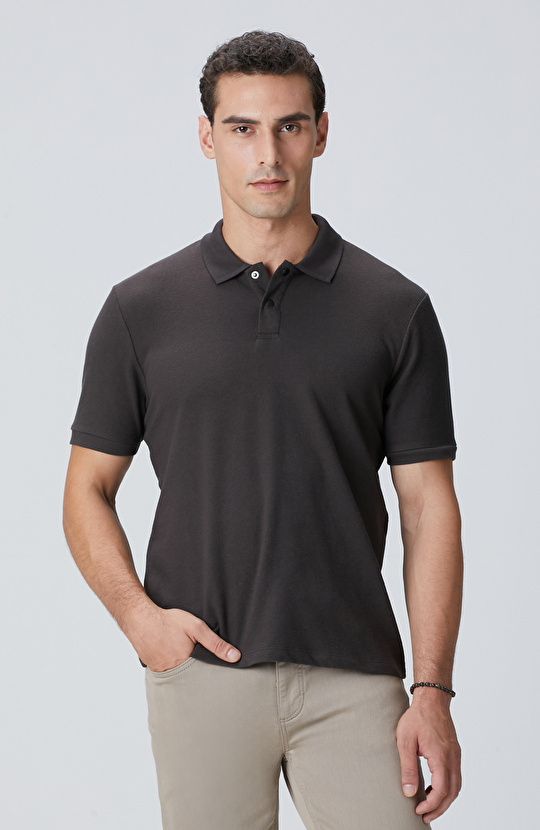 Acı Kahve Çıtçıtlı T-shirt