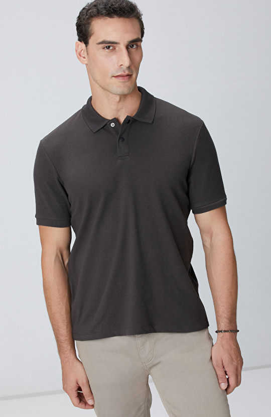 Acı Kahve Çıtçıtlı T-shirt