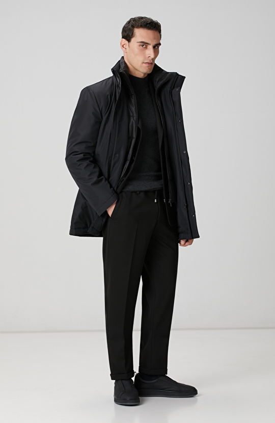 Siyah Örme Takım Elbise