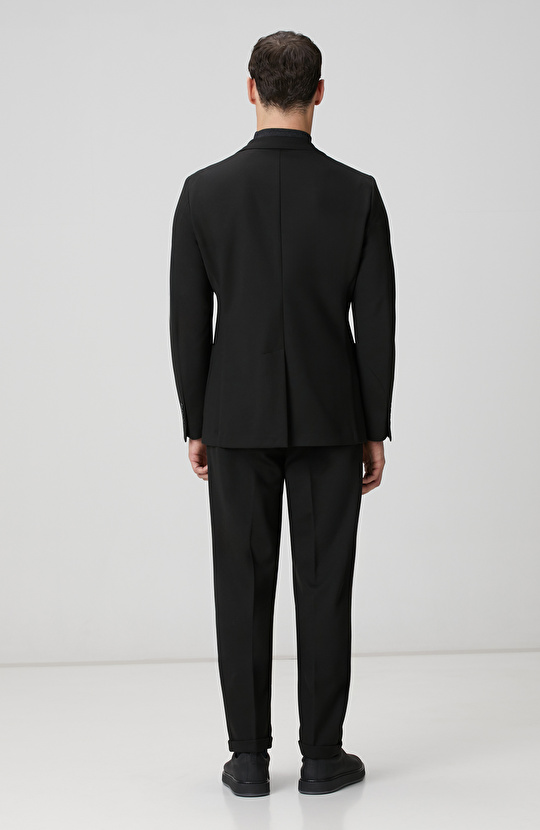 Siyah Örme Takım Elbise